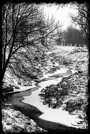 011211 Creek BnW