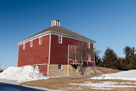 Square Barn in Iowa