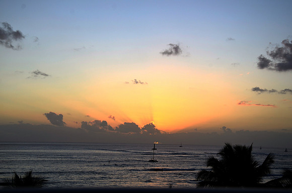Sunset at Waikiki Beach