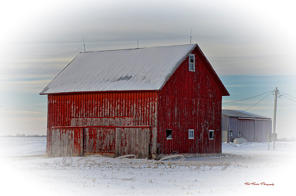 Winter - Red Barn