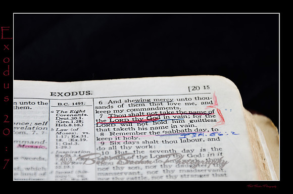 Exodus 20 7