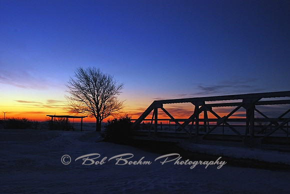 Sunrise Bridge to Nowhere