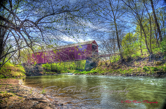 Princeton Red Covered Bridge HDR 5
