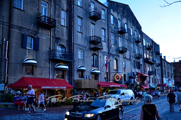 River Street Red Awnings