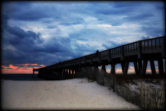 010711 Navarre Pier at Sunset