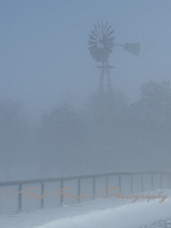 Windmill Though the Fog